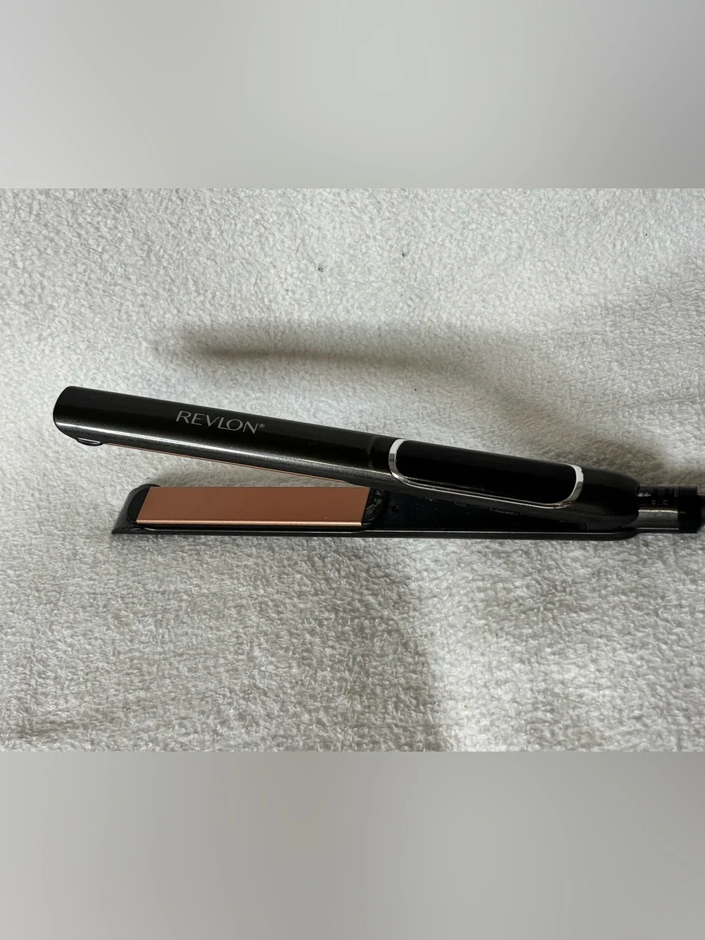 Revlon Black Flat Iron with Copper Plates